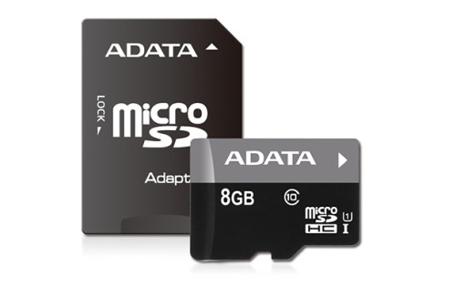 Карта памяти MicroSD 8Гб класс 10 <AData>