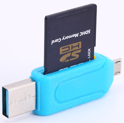 Картридер-флэшка OTG USB-MicroUSB