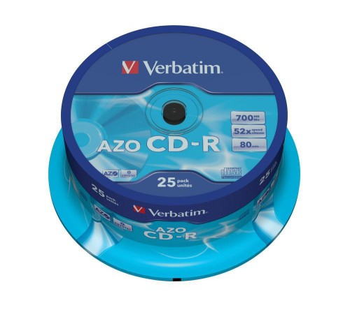 Компакт-диск CD-R 700Mb cake Verbatim 1шт.