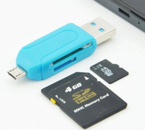 Картридер-флэшка OTG USB-MicroUSB